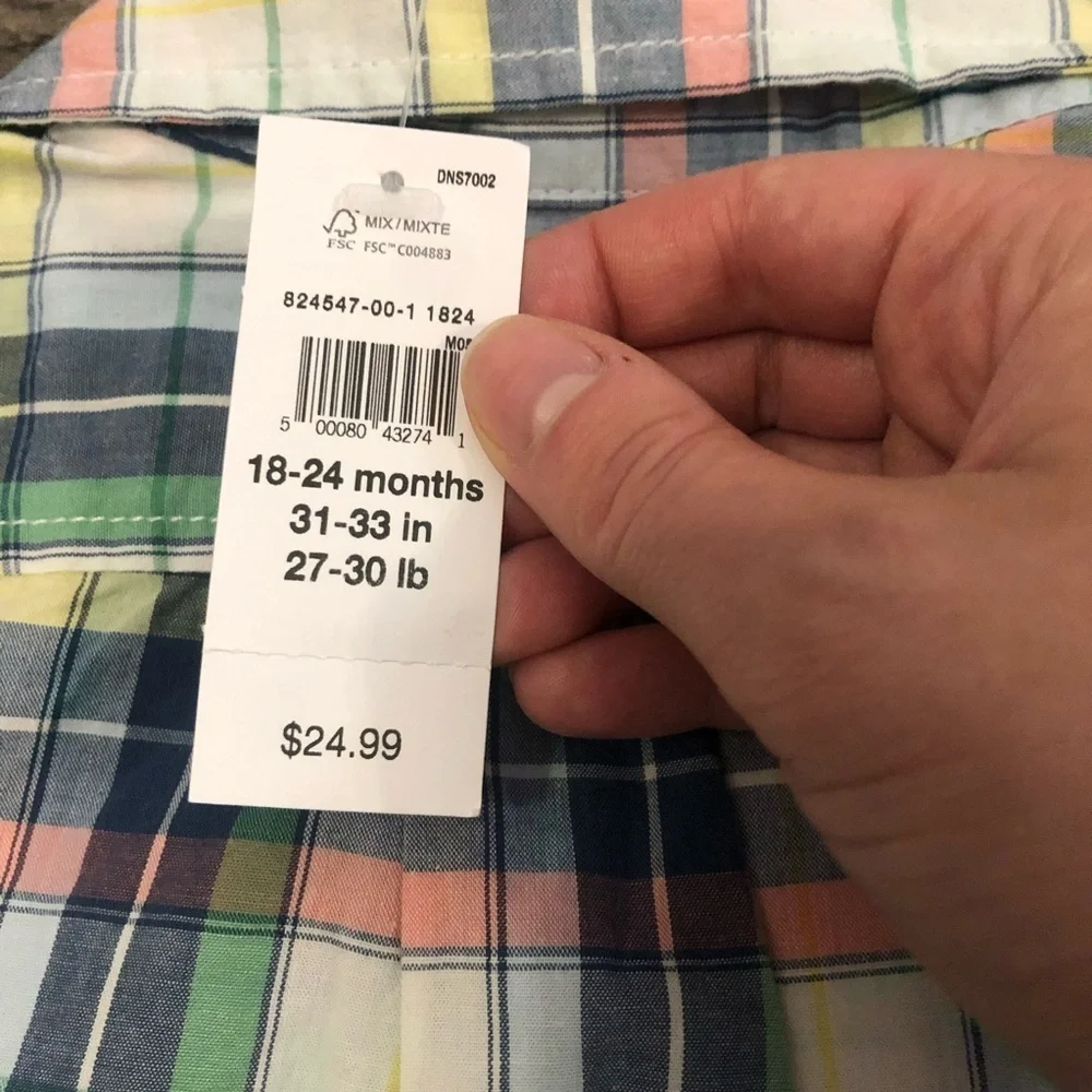 Gap Short Sleeve Shirt and Sweatshirt Bundle for Kids 18-24 mths